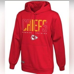 NWT NFL Team Apparel Authentic Red Kansas City Chiefs Hoodie Football - Small